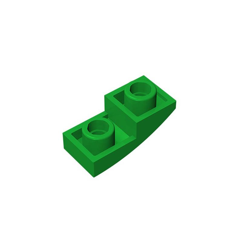 

Lot 24201 Slope Curved 2 x 1 Inverted Buildings Blocks Toys For Children Compatible Educational Creative Size Gift DIY MOC 50PCS зелений