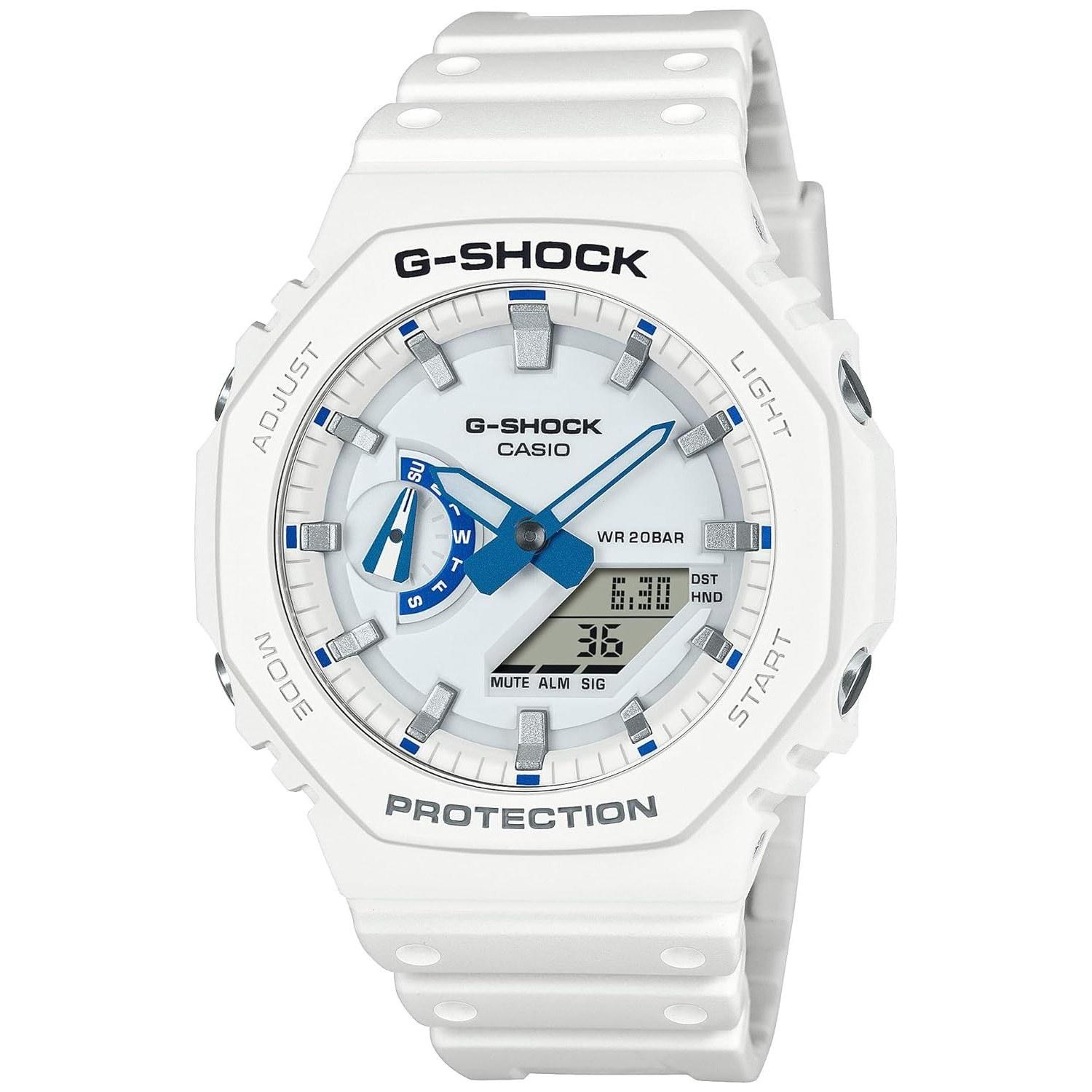 Casio Wristwatch G-Shock HIDDEN GLOW SERIES Environmentally Friendly Material GA-2100HDS-7AJF Mens White