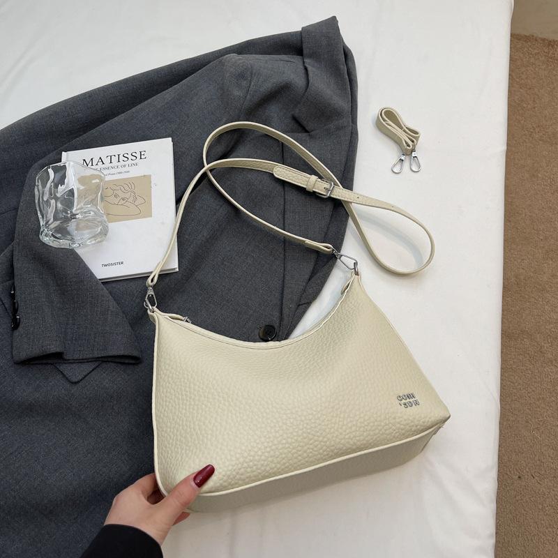One shoulder messenger bag women's bag 2025 new summer tote bag large capacity dumpling bag