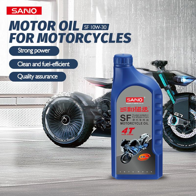 

SANVO 4T SF Motorcycle Oil 10w30 Lubricant Anti-Wear Protection Noise Reduction for Enhanced Performance 0.9L