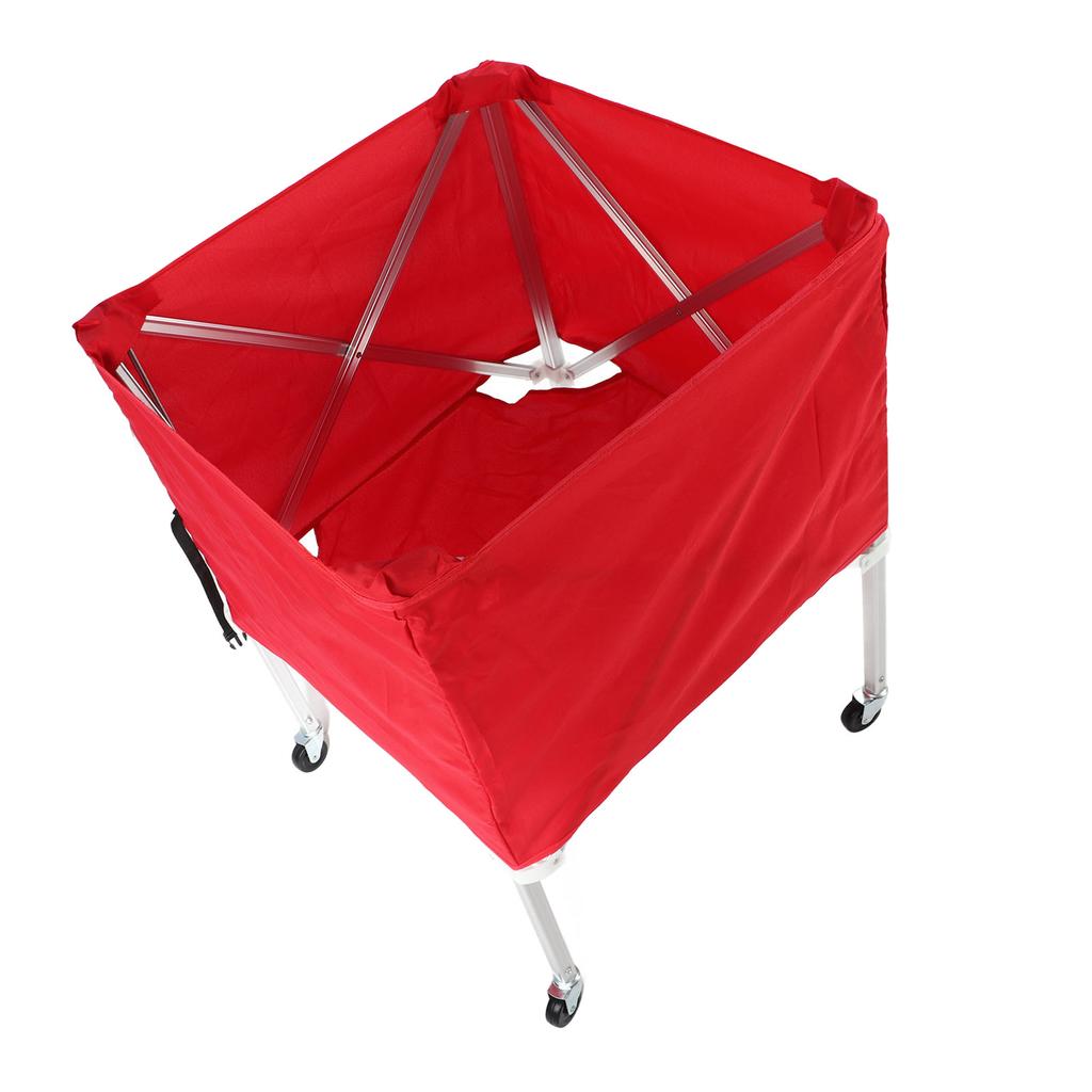 Ball Cart Foldable Ball Equipment Cart Large Capacity with 4 Wheel for Football Volleyball