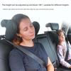 Adjustable Children's U-Shaped Memory Foam Car Headrest Pillow for Side Sleeping & Neck Support
