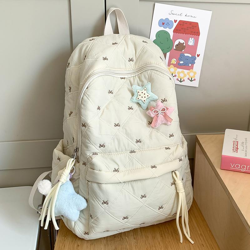 School Bag Children, Primary School Students, Girls, Cute High-value Plaid, Junior High School Students, Backpack,.