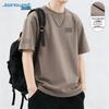 Jeanswest Men's Labyrinth Gray Print Short Sleeve T-Shirt