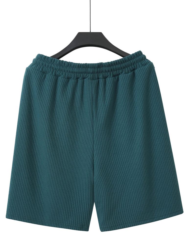 Mens Summer Jacquard Loose Casual Sports Beach Shorts