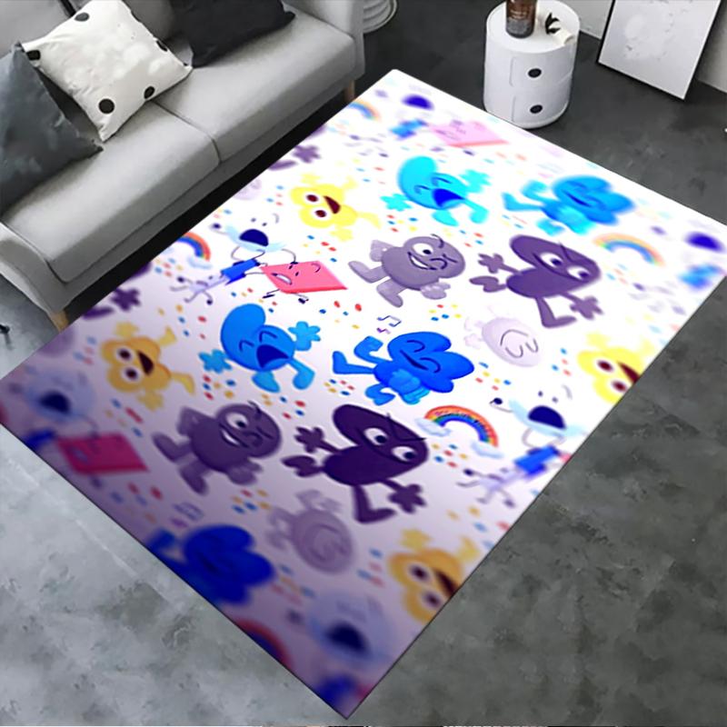 

2025 New BFDI Game Carpet Rug for Living Room Bedroom Home Sofa Decoration,Kids play Non-slip Floor Mat08 40x60cm( 15x23in )
