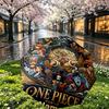 Custom Name Personalized ONE PIECE Print Umbrella, Auto Open Close, 8‑Rib Sturdy Frame, Commute Camping Hiking Use, Birthday Gift
