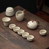 TLAKEHO Ru Kiln Ceramic Tea Set