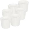 Plastic Flower Pot For Flowers And Herbs On The Balcony Or Terrace, White, 17 Cm, 6 Pcs.
