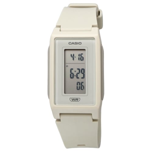 Casio CASIO Pop Digital Watch Biomass Plastic LF-10WH-8 Ladies Matte Ivory Overseas Model