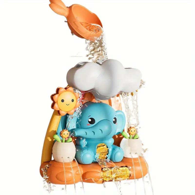 Baby Bath Toys for Kid Bathtub Toy Light Up Floating Squirting Toys Duck Fishing Net Game Toddler Shower Toys Water Pool Toys