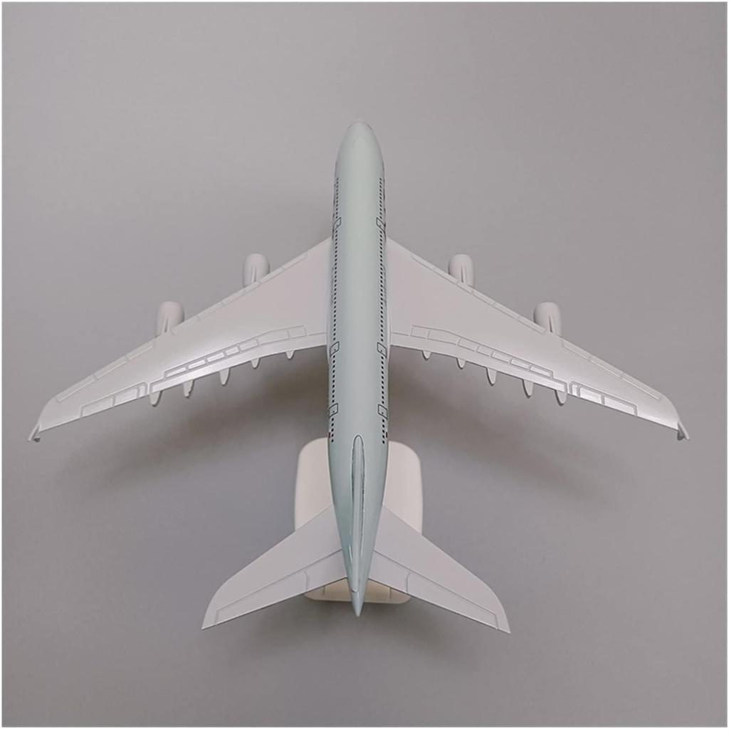 Model Aircraft 20cm Model Airplane Fit for Air Qatar A380 Airbus 380 Metal Alloy Airplane Model with Landing Gear Wheels Airplan