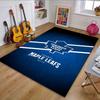Toronto Maple Leafs Logo Design Rug Patterned Carpet, Non Slip Mat Suitable for Living Room and Bedroom Sofas