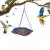 Flower Bird Feeder Balanced Outdoor Bird Food Dispenser Hanging Bird Tray  Courtyard Use