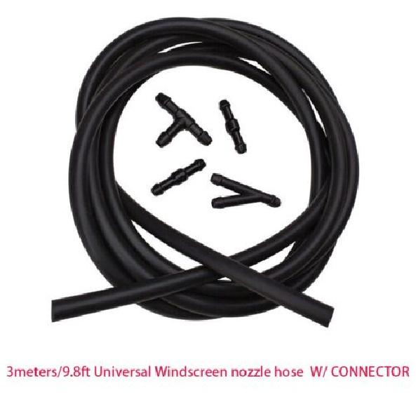Windshield Wiper Washer Nozzle Hose Kit Universal Fluid Tube Pipe W/Connector US