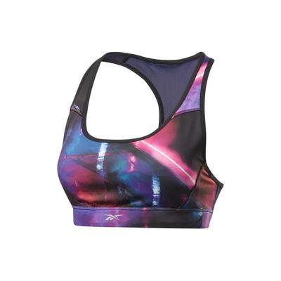OSR Hero Racer Bra P Full Print Medium Support Sweat-Wicking Training Sports Bra Women Underwear Purple FJ4019