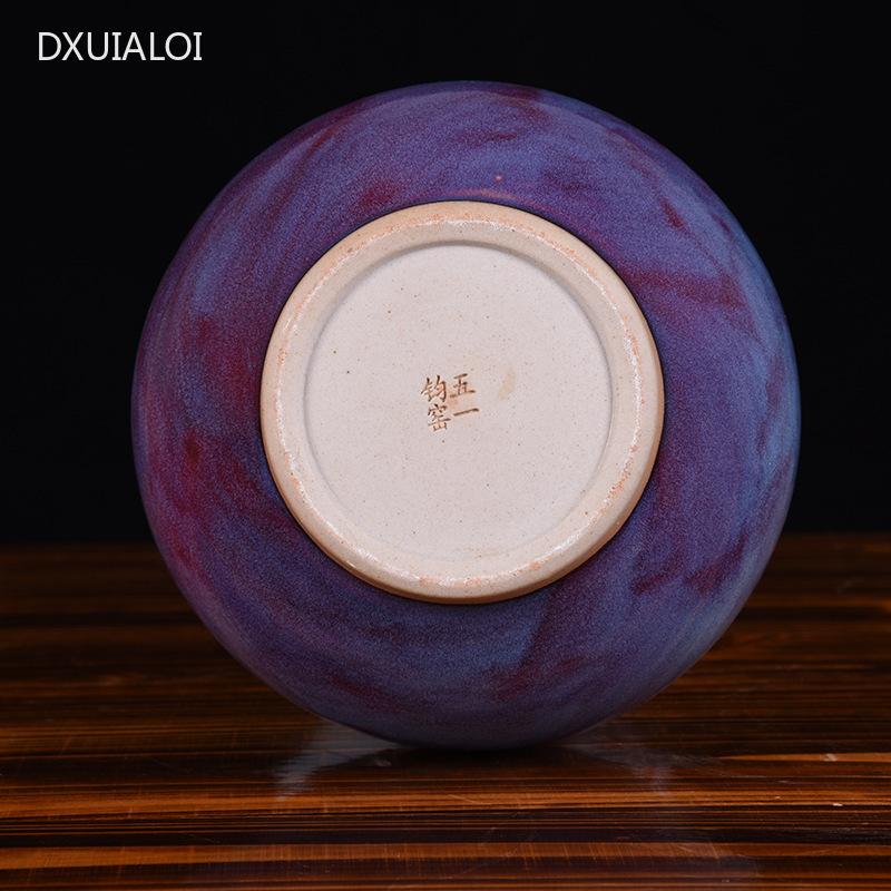 Jingdezhen Ceramic Vase Ceramic Crafts Home decor accessories Antique Jun Porcelain Gourd Bottle Kiln changing landscape vase