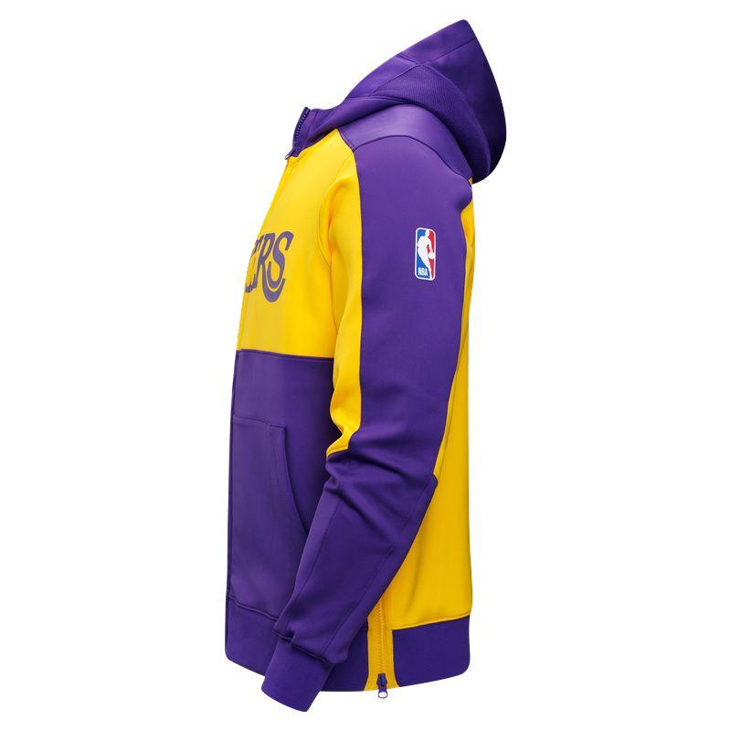 Nike Dri-Fit NBA Los Angeles Lakers Comfortable Stylish Hoodie Versatile Quick-Dry Jacket Men Jackets Purple Amarillo-Yellow FQ3223-504