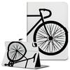 iPad Pro Case 2024 Compatible with iPad Pro Vehicle Bicycle Monochrome 11-inch (M4) (5th Generation) 11-inch, Tri-Fold Stand, Lightweight, Popular,