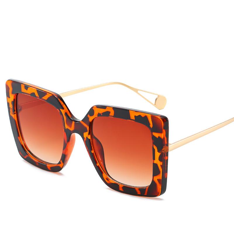 2019 Glasses, Trendy Brand Gujia Same Sunglasses Square Large Frame Versatile Sunglasses