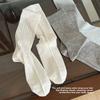 Ballet-style Mesh Stockings for Children, Summer Lightweight Mid-calf Socks, Cotton Socks, Boneless Stockings, Summer Pile-up Socks