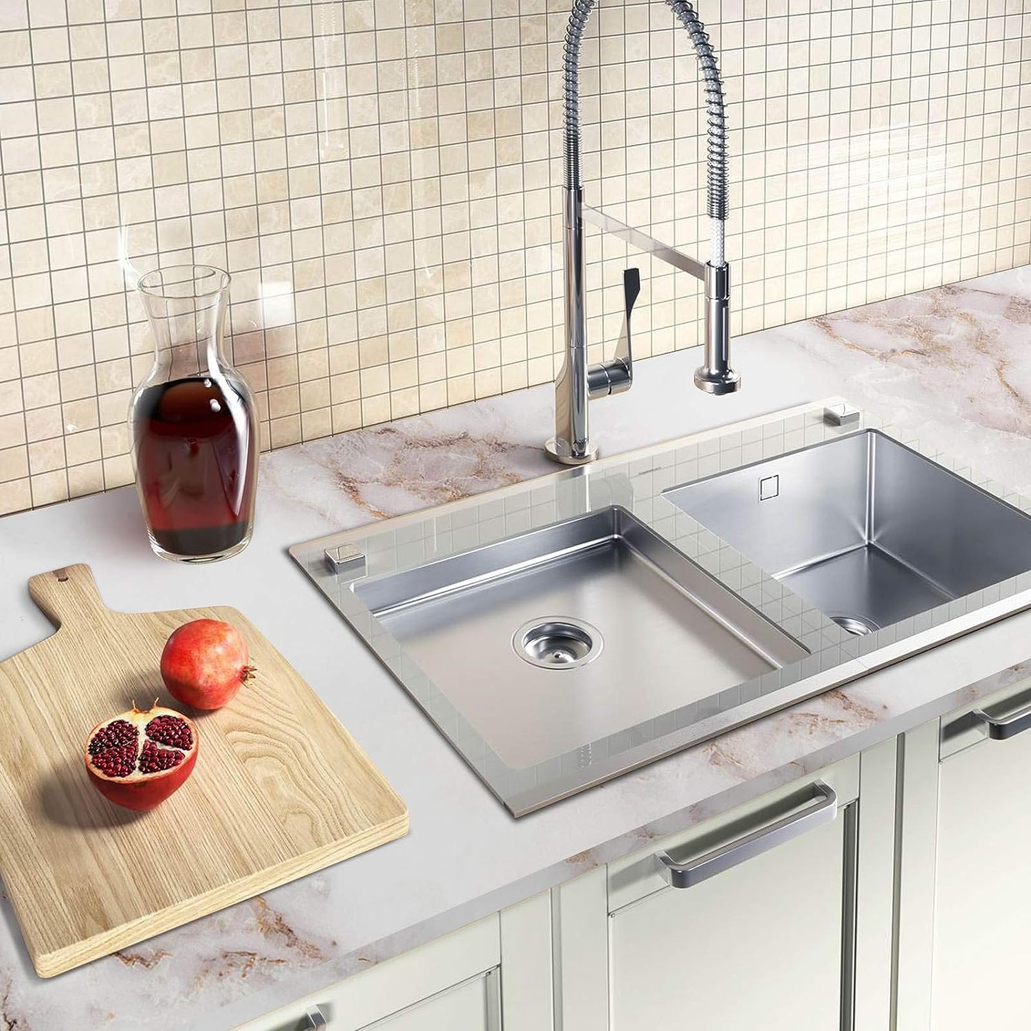 

Широкие 80 см Мраморные обои Бумага для столешниц Водонепроницаемые Самоклеящиеся Матовые Контактная бумага для шкафа Кухни Пола Ванной комнаты 20CMx1M Sample