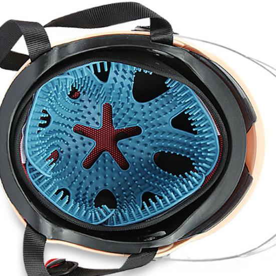 Cycling Helmet Pad Anti-slip Silicone Tooth Breathable Universal Outdoor Motorcycle Bike Padding Insert Cushion Liner Mat Helmet Accessories