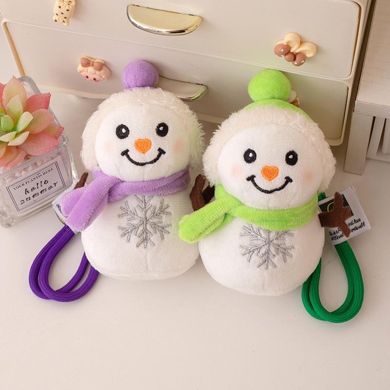 Cute Little Snowman Pendant Plush Toy Doll Snowman Doll Girl Bag Keychain Pendant Doll