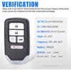 Smart Key Fob Keyless Entry Replacement Remote Key for Honda Accord 2018    (FCC ID:CWTWB1G0090 P/N:72147-TVA-A01) 5 Buttons