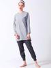 Loopa Essential Long for Training and Light Size M L/S T-Shirt, Women's, Sleeve, Quick-Drying, Cool-To-the-Touch, Sports, Gray,