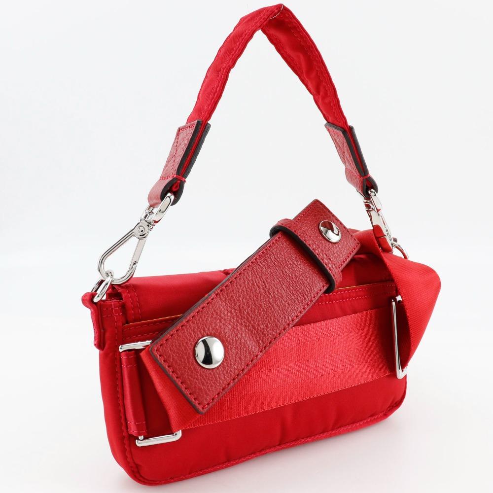 Fendi Mamma Bucket Porter Collaboration Shoulder Bag 7AS138 2WAYShoulder Red Nylon Women Used