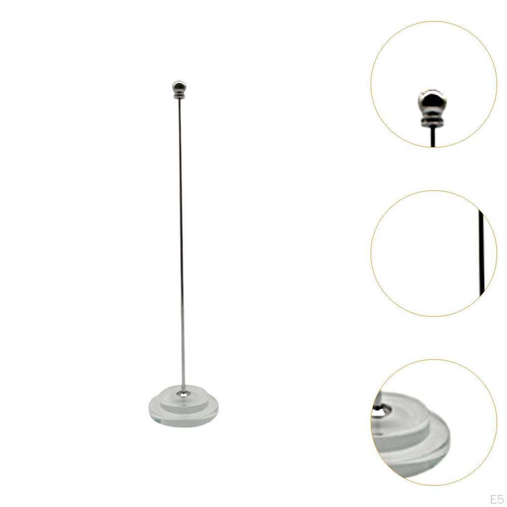 Compact Flag Stand for Desk with Metal Base