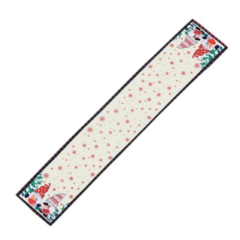 Christmas Table Runner Merry Xmas Table Cover Dining Table Decoration For Indoor Outdoor Home Party