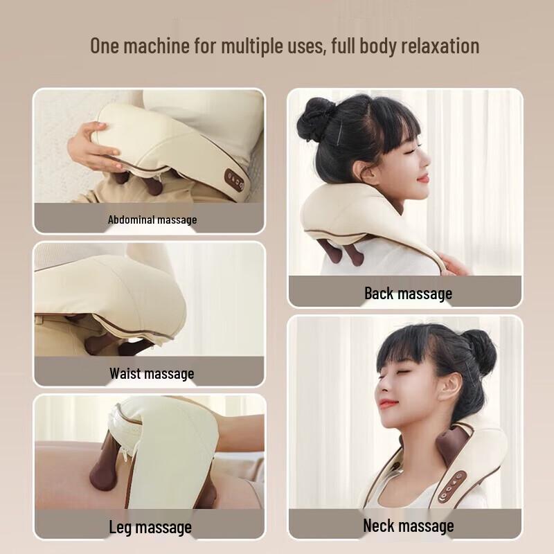 AUX 6-Head Smart Shoulder & Trapezius Massager CN plug (adapter included)