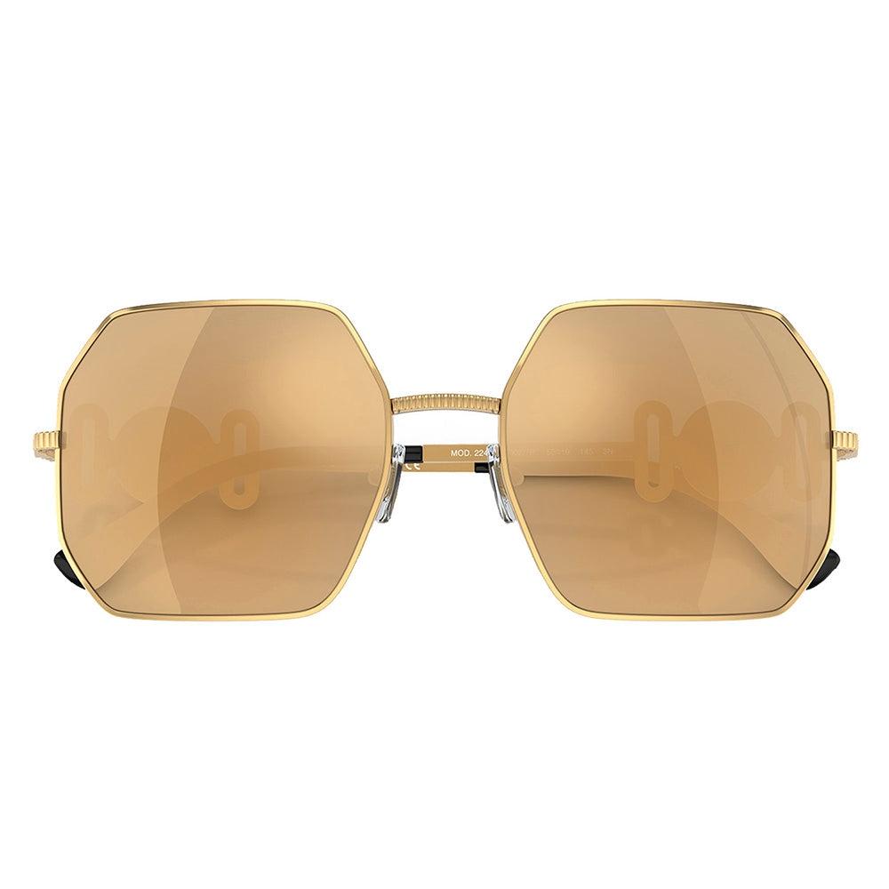 

Versace VE 2248 10027P Женские солнцезащитные очки с геометрическим узором золотистый