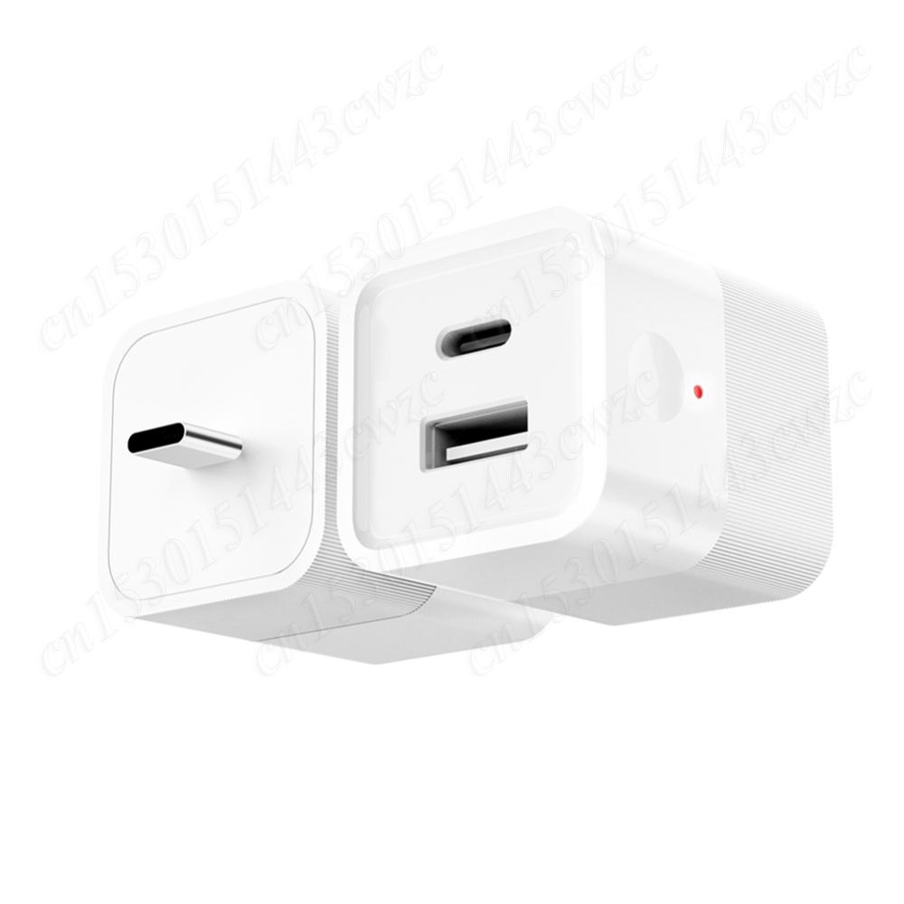 WiFi Mini USB Power Adaptor Charger Plug Timing USB/Type C Smart WiFi Adapter Voice Control Works with Alexa & Google Home