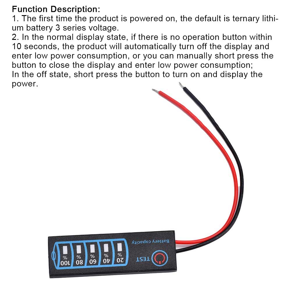 2S-8S 18650 Li-ion Lipo Lithium 5-30V Lead Acid Battery Level Indicator Tester LCD Display Meter Module Capacity Voltage Meter
