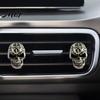 Metal Skull Vent Clip for Vehicles Car Air Clip, Retro Alloy Dashboard Halloween Interior Decoration Trim Funny Head Auto Accessories Creative Drivers