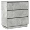 Nightstand Concrete Grey 71 X 34.5 X 75 Cm Engineered Wood