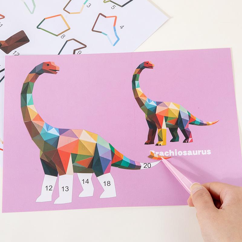 Handmade DIY Animal Puzzle Painting Stickers for Kindergarten Education (Ages 3-6)