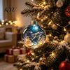 Coastal Style Home Seasonal Ornaments Ocean Animal Christmas Ball Ornament, 3D Marine Life Hanging Decoration, Theme Beach Xmas Tree Pendant