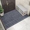 Modern Simple Solid Stripe Door Mat Customizable Entrance Floor Rug Home