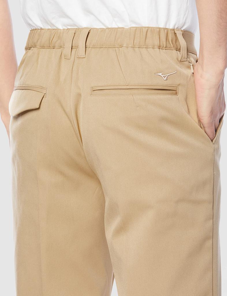 Mizuno Go to by B2MF1532 Stretch Chino Cloth Outdoor Starfish XL Men's Pants, Water-Repellent, Beige,