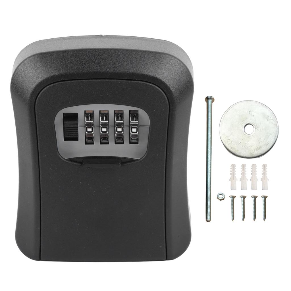 Key Lock Box Wall Mounted Combination Lockbox for Outside House Keys Large Capacity Key Safe
