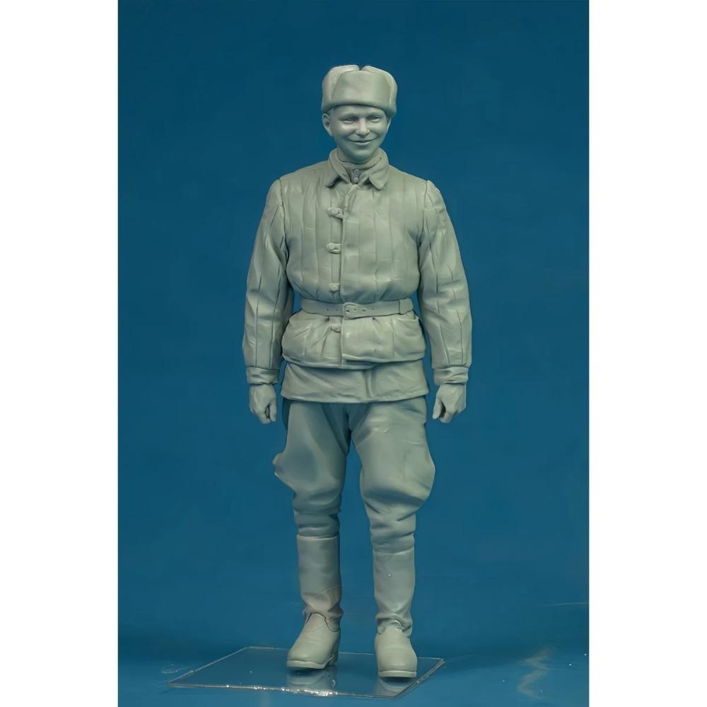 1/35 Resin Unpainted Model Kit, Military Theme, Soviet Tank Crew (3 People) Unassembled and Unpainted GK, 1568R