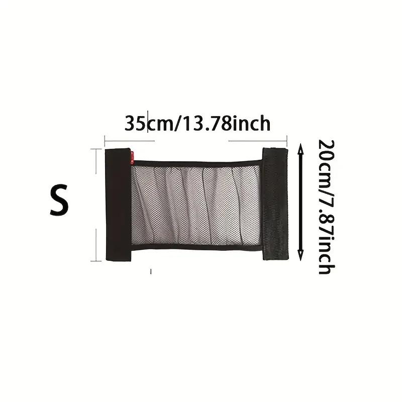 Car Back Rear Seat Storage Net Elastic String Net Universal Mesh Storage Bag Magic Sticker Auto Car Trunk Organizer Accessories
