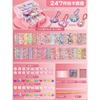 Account Material Guka Sticker Set DIY Keychain Making Kit DIY Handbook Material Sticker DIY Keyring