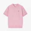 Lambda Men S Summer Knit Polo Shirt Glacier deSert roSe 26124