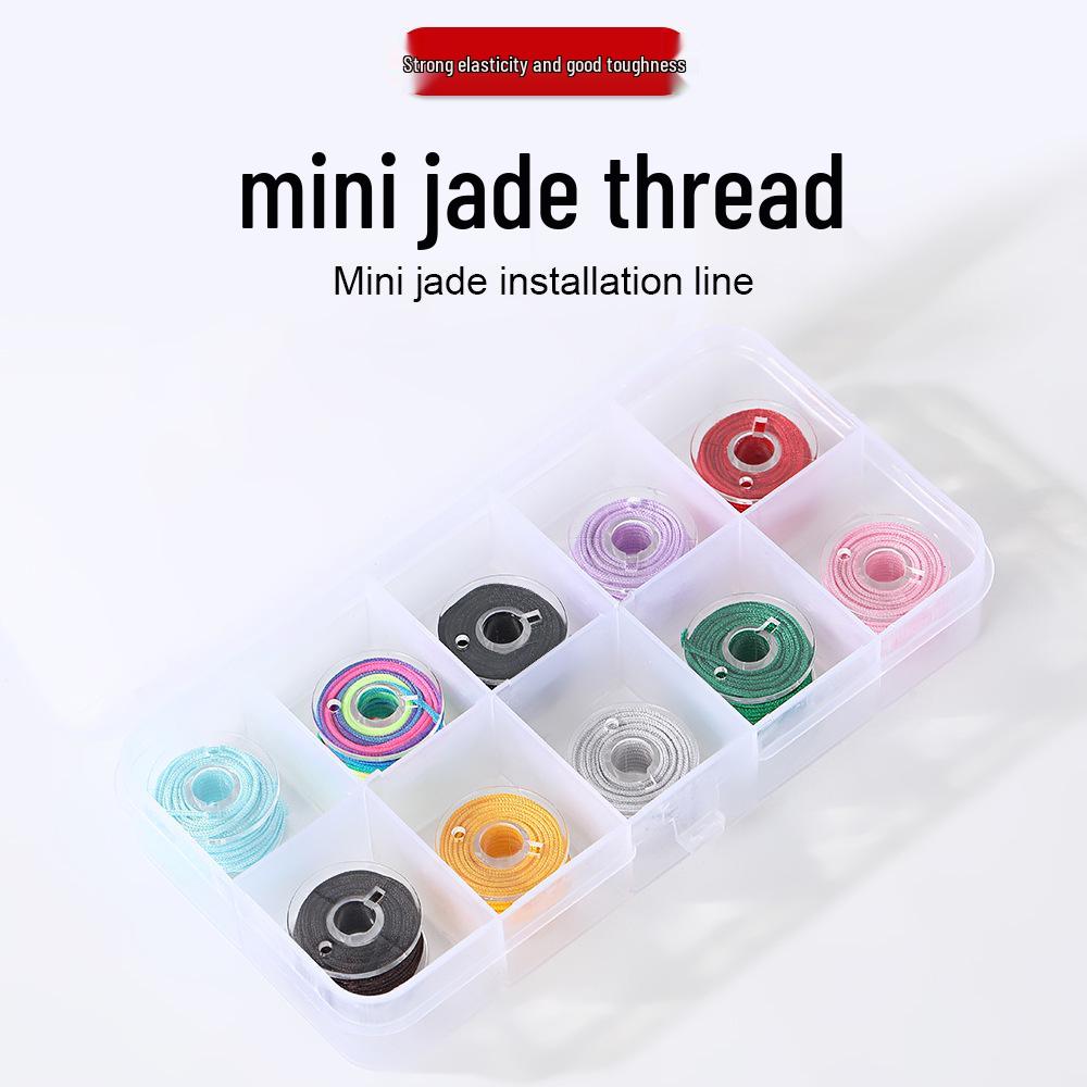 

Набор образцов ниток нефритового цвета (36 цветов) для ручного макраме и бисероплетения