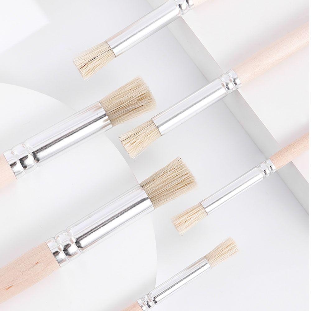 Bristle Hair Wooden Handle Stencil Paint Brushes Professional Painting Brush  Students Stationery